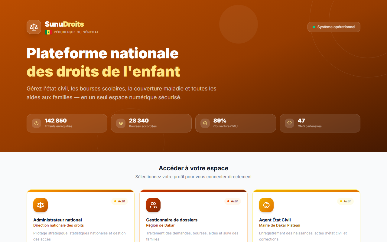 SunuDroits - Page d'accueil